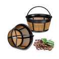 thumbnail image 1 of Filtro de Café Reutilizable, Filtros de Café de Cesta Filtro de Café de Repuesto de 8-12 Tazas con Fondo de de Acero Inoxidable, 1 of 5
