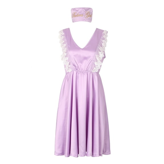 Richie House Women's Satin Dress Pajama Sleepwear RHW2820-A-S