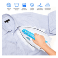 thumbnail image 3 of Plancha De Ropa Vapor Vertical Suela Antiadherente Ajustable Blanco/Azul, 3 of 5