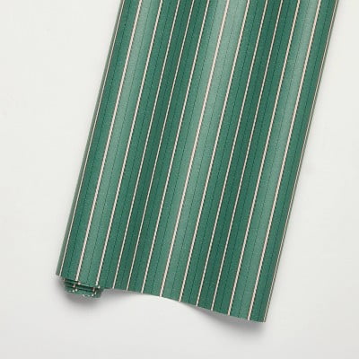 12' Gift Wrap Green Striped - Hearth & Hand with Magnolia