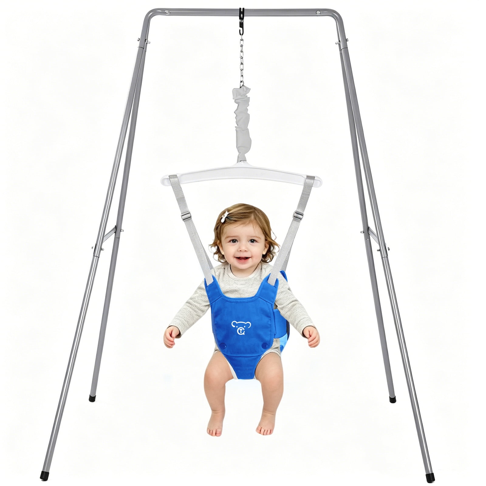 Baby Jumper with Stand, Baby Jumper and Bouncer for Boys & Girls, Activity Center, Blue