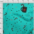 thumbnail image 3 of oneOone Velvet Dusty Teal Green Fabric Christmas Quilting Supplies Print Sewing Fabric By The Yard 58 Inch Wide, 3 of 4
