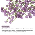 thumbnail image 4 of Flores Artificiales de Gypsophila Morada Claro para chicos, 3 Ramas, 15 Piezas, Tacto Real, 4 of 6