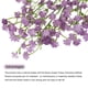 thumbnail image 4 of Flores Artificiales de Gypsophila Morada Claro para chicos, 3 Ramas, 15 Piezas, Tacto Real, 4 of 6