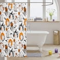 thumbnail image 3 of Manfei Cartoon Halloween Shower Curtain 72Wx78L,Cute Ghost Bath Curtain, 3 of 5