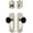 Polished Nickel, variant on Grandeur 853498 Parthenon Solid Brass Rose Single Cylinder Keyed Entry Deadbolt And