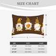 thumbnail image 4 of Honeii Gnomes With Honey Pattern Decorative Throw Pillow Case - Elevate Your Couch, Sofa, or Bed with Stylish Home Decor-16"x24", 4 of 6