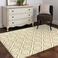 thumbnail image 3 of 3'x5' Area Rugs, Yellow Geometric Indoor Outdoor Area Rug for Living Room Bedroom, Contemporary Art Modern Abstract Washable Bathroom Rugs Kitchen Floor Carpet Mats Home Decor Aesthetic, 3 of 8