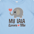thumbnail image 4 of Inktastic My Lala Loves Me Grandkids Elephant Boys or Girls Baby T-Shirt, 4 of 5