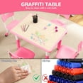 thumbnail image 4 of Height Adjustable Kids Table and 4 Chairs Set - Easy to Clean Multi-Activity Furniture for Ages 2-10 with Non-Slip Design, 4 of 7