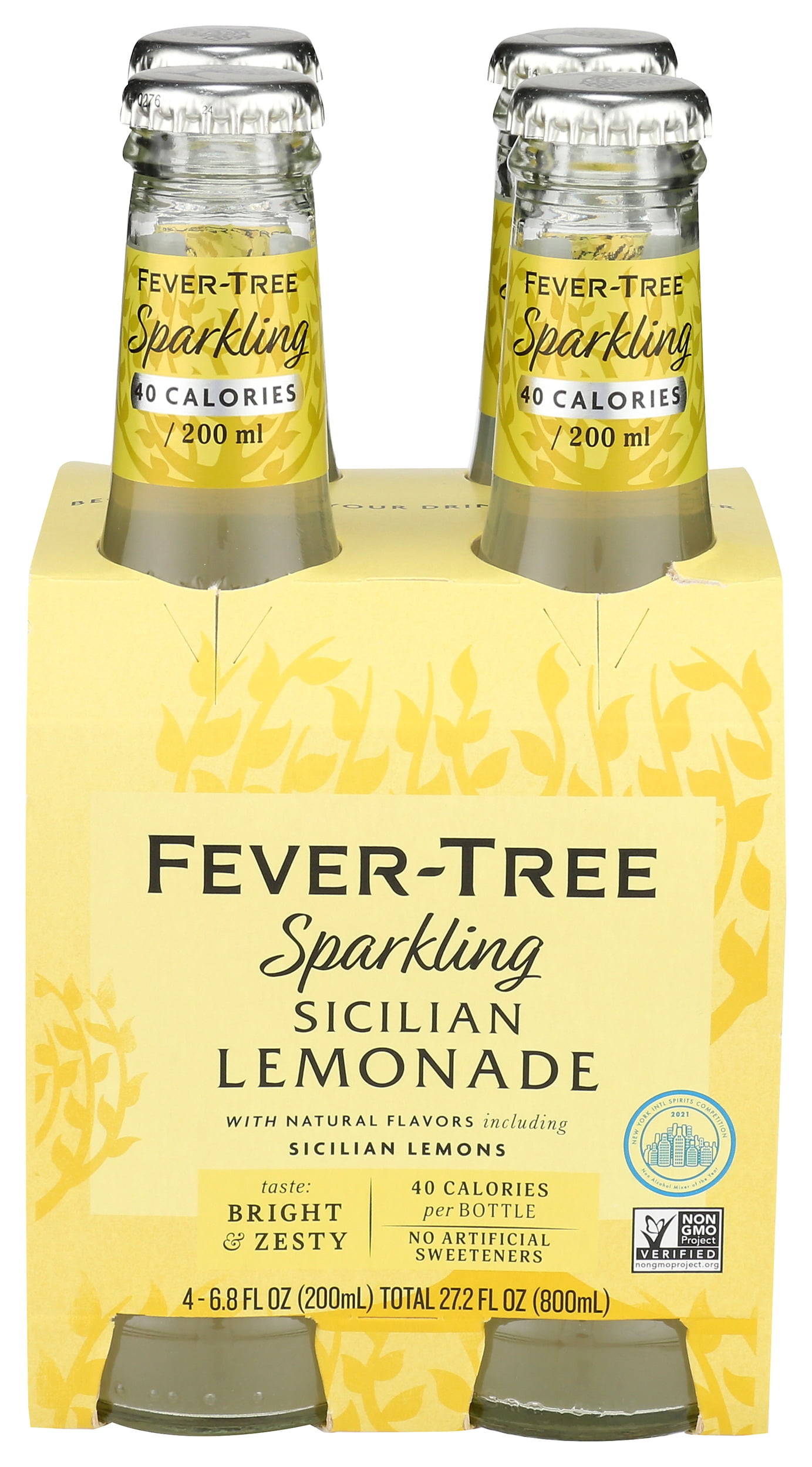 Fever-Tree Sparkling Sicilian Lemonade 6X4X200Ml 27.2 Fluid Ounce Pack Of 6