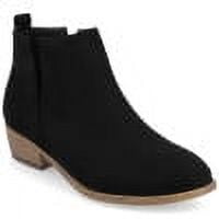 Journee Womens Rimi Pull On Stacked Heel Booties, Widths Available