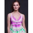 thumbnail image 3 of Bimba Robe Longue Maxi Bohème à Bretelles Sans Manches Imprimée Teinture sur Nœuds pour Femme-Xx-Grand, 3 of 5