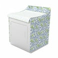 thumbnail image 2 of Lavender Washer Cover, Pastel Watercolor Petals with Leaves Gardening Foliage Yard Bouquets, Waterproof Dustproof Decorative Fabric, 29" x 28" x 40", Lime Green Violet Blue, by Ambesonne, 2 of 3