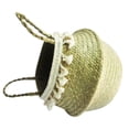 thumbnail image 4 of Almacenamiento Tejida De Algas Marinas, Cesta De Lavandería Tejida Plegable, Maceta Hecha A Mano, Cesta De Paja, Decoración Del Hogar Vogacara HA041642-05, 4 of 5