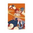 thumbnail image 1 of DouZhe 1-Gang Blank Wallplate, Anime Space Planets Girl Decorative Wall Plates, 1 of 7