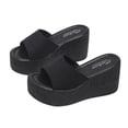 thumbnail image 4 of Kayannuo Beach Sandals Clearance Slipper Woman Sandal Wedges Women'S Flat Shoes Ladies Beach Wedge Heel Sandals Summer Non-Slip Causal Slippers Womens Slippers, 4 of 4