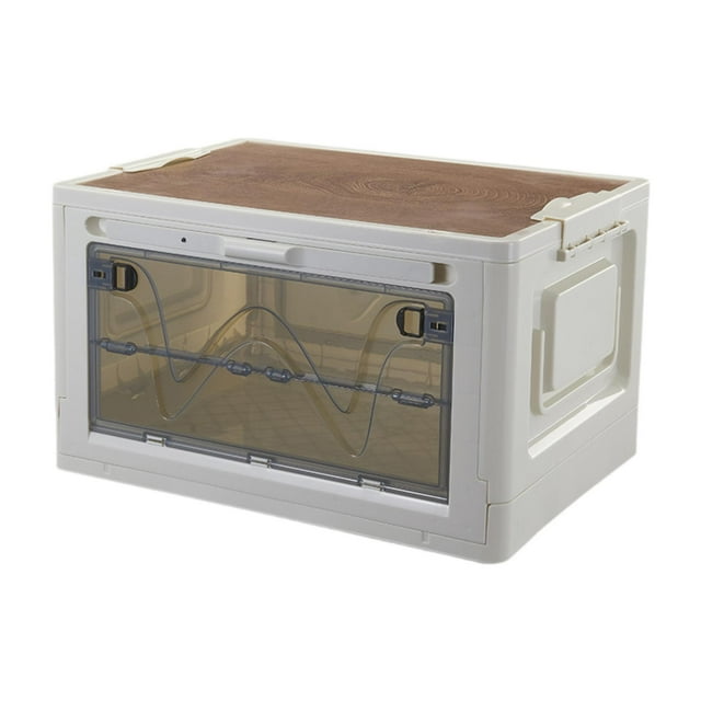 Caja Plegable para Acampar, Organizadores de Armario Plegables, con Luz, Armarios Esenciales para Dormitorios, Trasteros, Contenedores de Almacenamien Claro
