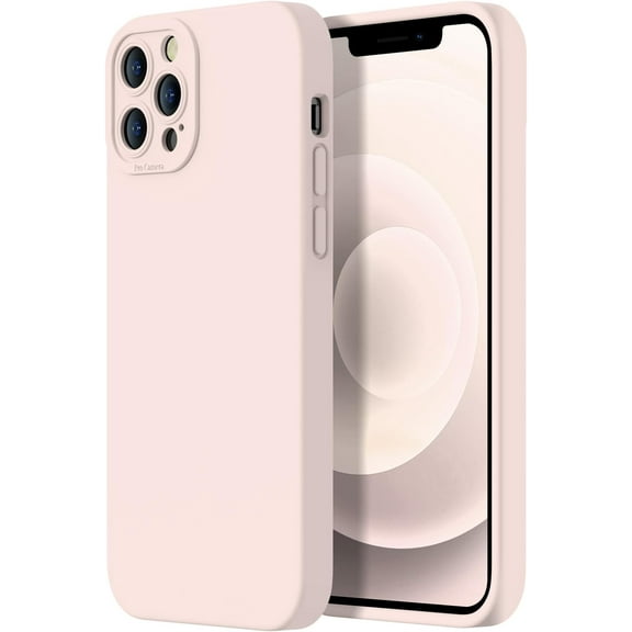 Designed for iPhone 13 Pro Case - Upgraded Enhanced Camera Protection - Soft Microfiber Lining Inside - Liquid Silicone Shockproof Protective Phone Case 6.1" for Men Women Girls - Pinky White