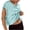 Light Blue-1, variant on Women Open Back Workout Shirts Short Sleeve Backless Tops Casual Yoga Y2k Athletic Gym Slouchy Crop Running Tee Shirt