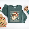 thumbnail image 4 of Ugly Sweater Santa Face - Women's Garment Dyed Sweatshirt, 4 of 13