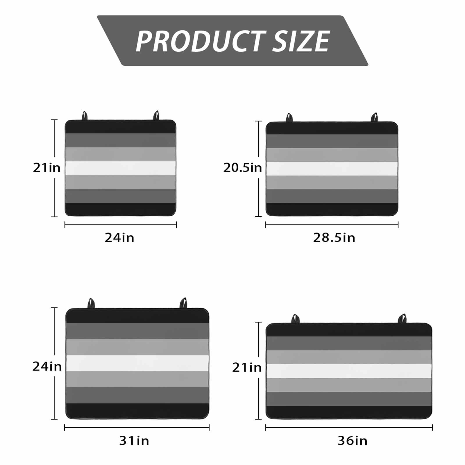 Black White Ombre Stove Top Cover for Electric Stove, Heat-proof & Non Slip Glass Top Stove Cover Protector, Gradient Black Woods Farmhouse Kitchen Flat Cooktop Rubber Mat 28.5x20.5 Inches