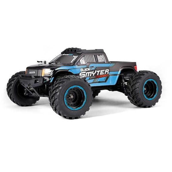 BlackZon BZN540252 Smyter MT Turbo 1- 12 Scale 4WD RTR 3S Brushless Monster Model Truck, Blue