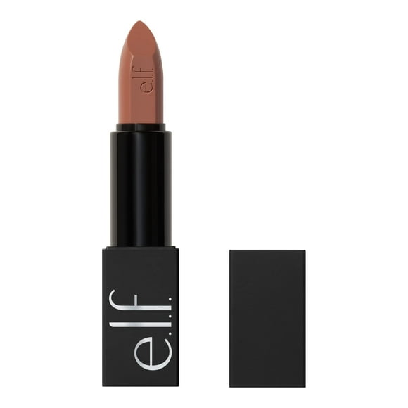 Lápiz labial e.l.f. O Face Satin, ricamente pigmentado, vegano, Dirty Talk