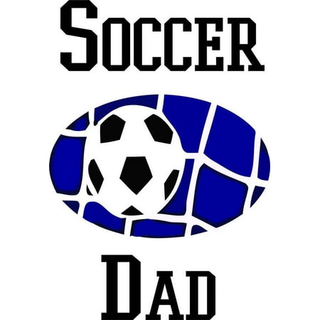 Soccer Dad - Wall Decal Picture Art Living Room Peel & Stick Sticker - Vinyl Wall Decal