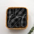 thumbnail image 4 of Urban Villa Kitchen Towel Set of 6 Buffalo Checks Grey/Black 20x30 Inches 100% Cotton Absorbent Ultra Soft Mitered Corners, 4 of 13