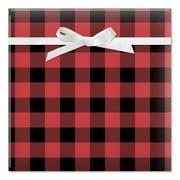 Current Buffalo Plaid Christmas Jumbo Rolled Gift Wrap - 1 Giant Roll, 23" x 32'