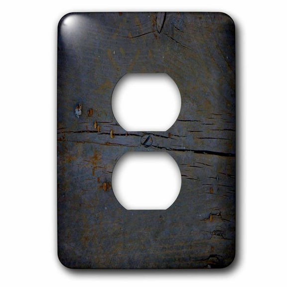 3dRose, Print of Dark Rough Wood, 2 plug outlet cover