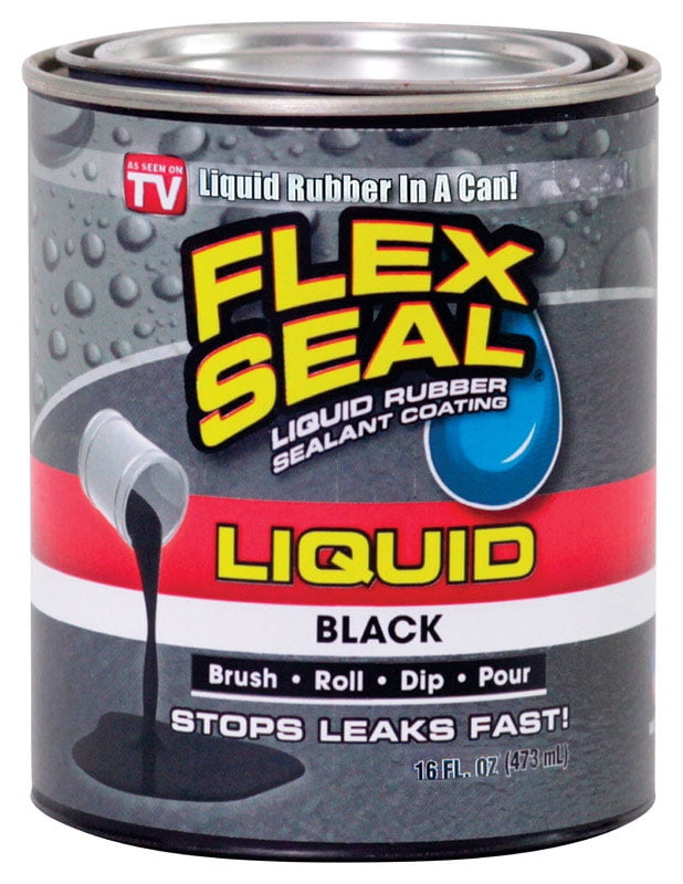 Flex Tape Liquid Rubber Sealant, 16 oz, Can, 128 deg F, Liquid, Slight