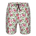 thumbnail image 3 of Goofa Flower Printed Mens Swim Trunks Summer Quick Dry Short Beach Swimwear Bathing Suits-, 3 of 9