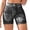 Black, variant on Women’s Faux Denim Seamless Yoga Shorts, High Waist Butt Lifting Workout Shorts, Multi-Color, S/M/L