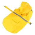 thumbnail image 2 of Large Dog Raincoat Adjustable Pet Water Proof Clothes Lightweight Rain Jacket Poncho Hoodies with Strip Reflective(S,Yellow), 2 of 9