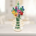 thumbnail image 4 of Vase for Lego Flowers Bouquet Building Set, Ongmies Bouquet Assembled Vase Assembled Fan Shaped Vase Set for Roses Sunflowers Daffodils Home Decoration for Flower Lovers, 4 of 9