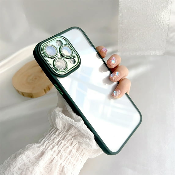 Phone Case Original Luxury Glitter Lens Transparent Hard Shell Shockproof Anti-fall Phone Casing for iPhone 14 Mountdog