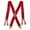 Red, variant on CTM Non-Elasticized Button End Work Suspenders (Men Big & Tall)