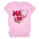 thumbnail image 4 of Camisetas con estampado de letras y cuello redondo de verano para mujer, blusas femeninas cómodas y elegantes, Tops OAVQHLG3B Store  lin121212, 4 of 5