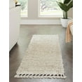 thumbnail image 3 of Rugs.com Athena Shag Collection Rug – 2' 2 x 6' Runner Ivory Shag Rug Perfect For Hallways, Entryways, 3 of 9