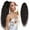 Black Brown, variant on Ponytail Extensions, Ombre Burgundy Claw Long Wavy Pony Tail, 30 Inch Curly Clip in Hair Extensions,  Looking Fluffy Synthetic Hairpieces for Women Daily Use