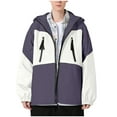 thumbnail image 2 of pstuiky Camisas de manga larga de invierno para hombre, Chaqueta informal de hombre de color liso con capucha, manga larga y bolsillo con cremallera, estilo stormtrooper camisetas de hombre xl, 2 of 9