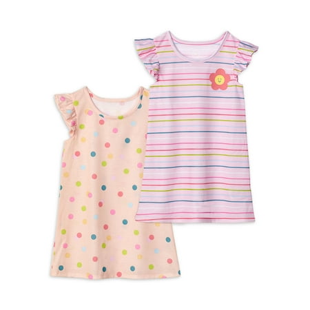 

Wonder Nation Toddler Girl Pajama Gown Set 2-Pack Sizes 2T-5T