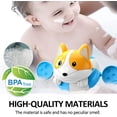 thumbnail image 4 of Juguete de baño, lindo reloj para niños, bañera para perros, juguete para piscina, juguetes de baño para bebés de cuerda para niños pequeños de 1 a 3 años, juego de juguetes para baño de agua con hue JAMW Sencillez, 4 of 5
