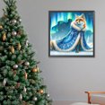 thumbnail image 4 of Pintura de diamante 5D DIY taladro redondo completo Aurora Fox Kit decoración del hogar 30x30cm, 4 of 9