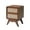 B Walnut, variant on YOCWO Nightstand for Bedroom Set of 2 , Linen Bedside Table Set of 2 with Drawers, Walnut