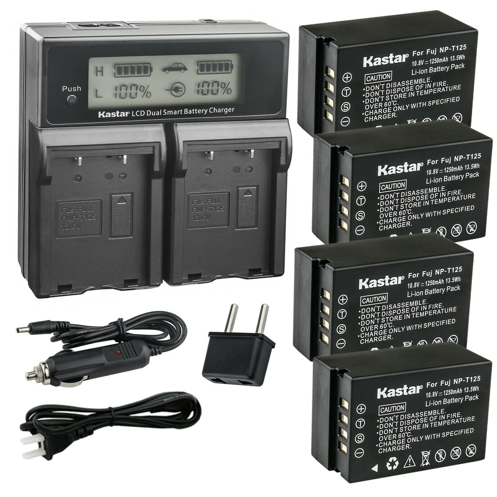 Kastar Battery 1 Pack for Fujifilm NP-T125 NPT125 Rechargeable