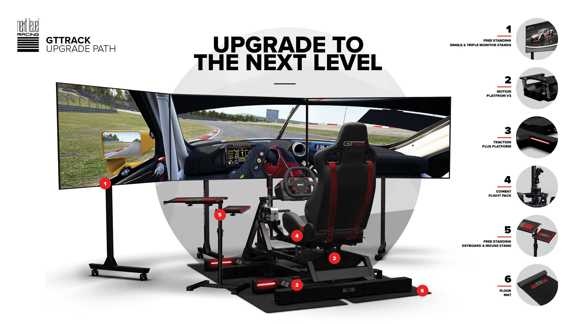 NEXT LEVEL GT TRACK RACING SIMULATOR COCKPIT