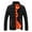 Orange, variant on TIHLMK Down Coat for Men Men's Winter Warm Slim Fit Packable Lightweight Puffer Jacket Casual Bubble Coat for Men Outerwear Orange